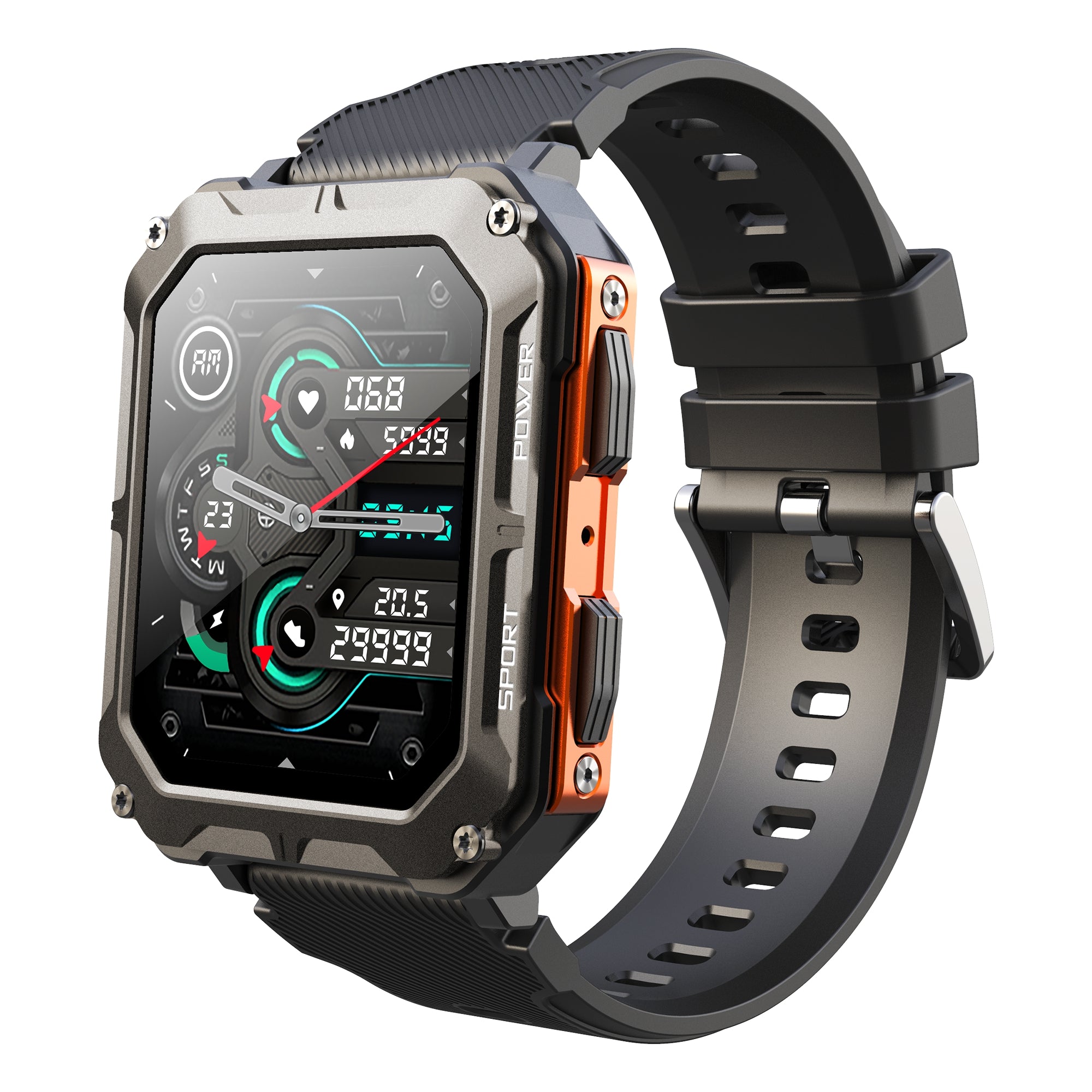 C20 Pro Outdoor Sports Watch 1.83 inch HD Smart Bracelet Support Bluetooth Call Music Playback C20 Pro Outdoor Sports Watch 1.83 inch HD Smart Bracelet Support Bluetooth Call Music Playback